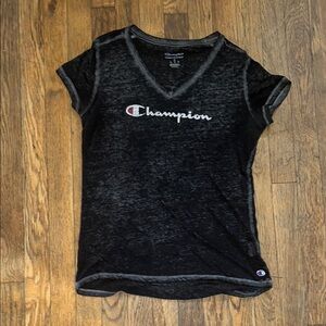 Champion Women's Black V-Neck Top